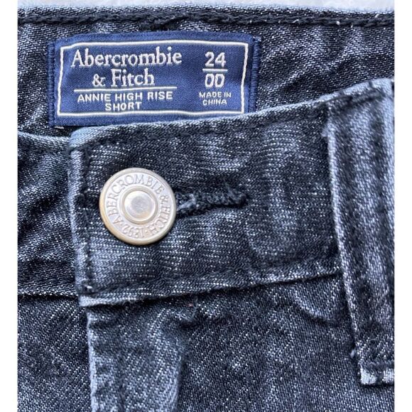 Abercrombie & Fitch Annie High Rise Shorts with Black & White Racer Stripes, 24 - Picture 10 of 16